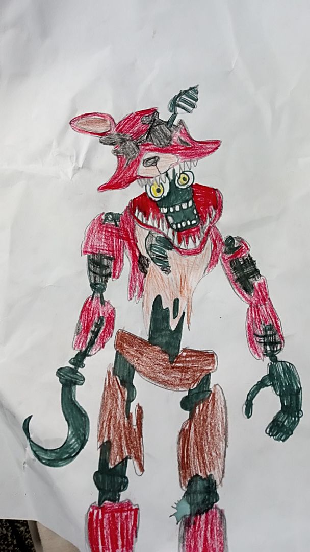 Withered Foxy (FNAF 2)- Speed Draw Preview 