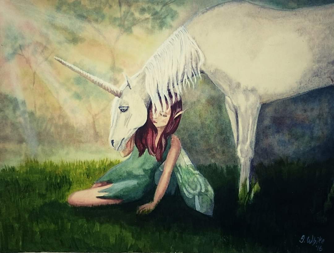 I love the fact that Scotlands national animal is the unicorn... And I'm  Scottish 😁 I painted this a couple of years ago and just thought I'd  share. | Scrolller