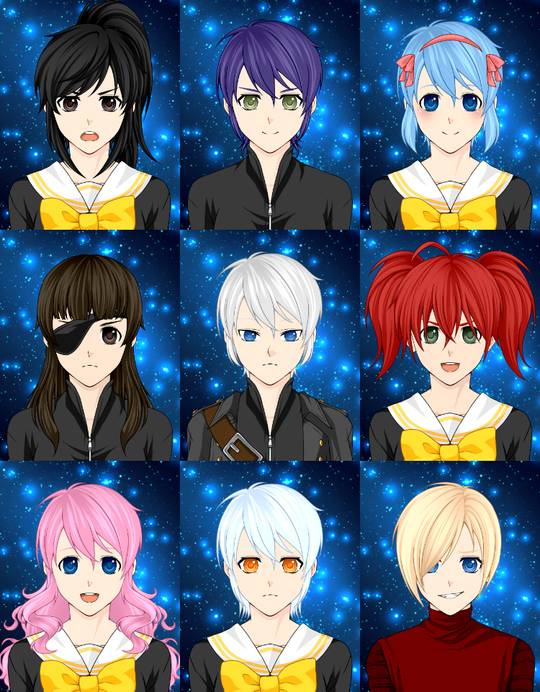 I recreated the Sunrider cast with Mega Anime Avatar Creator! | Scrolller