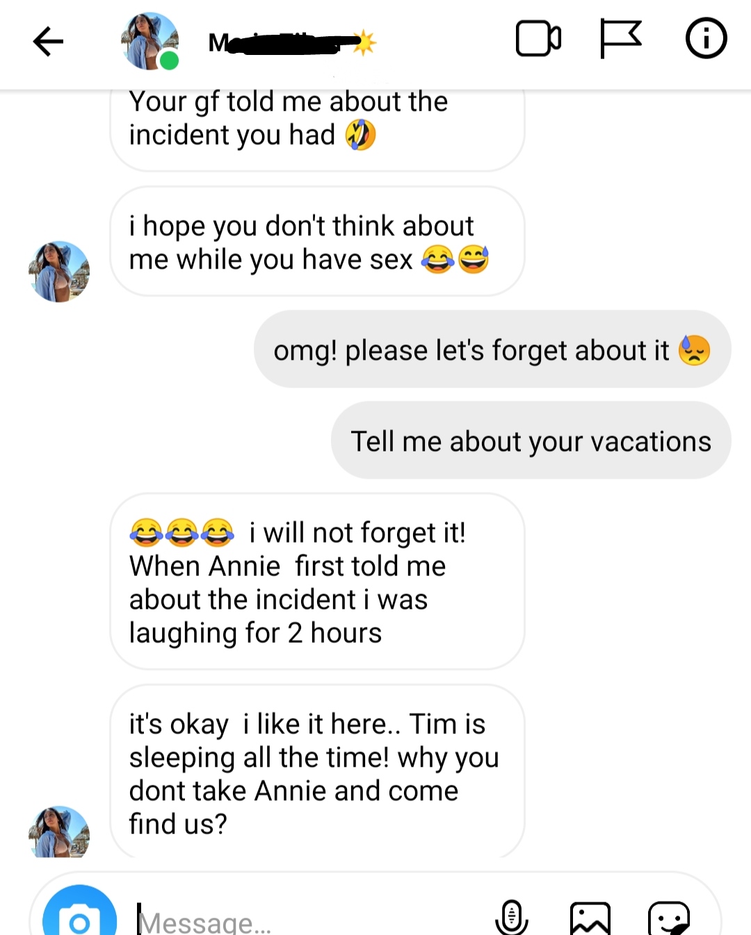 S/B After my sister learned that i moaned her name during a blowjob from my girlfriend she send me this in Instagram.. photo photo
