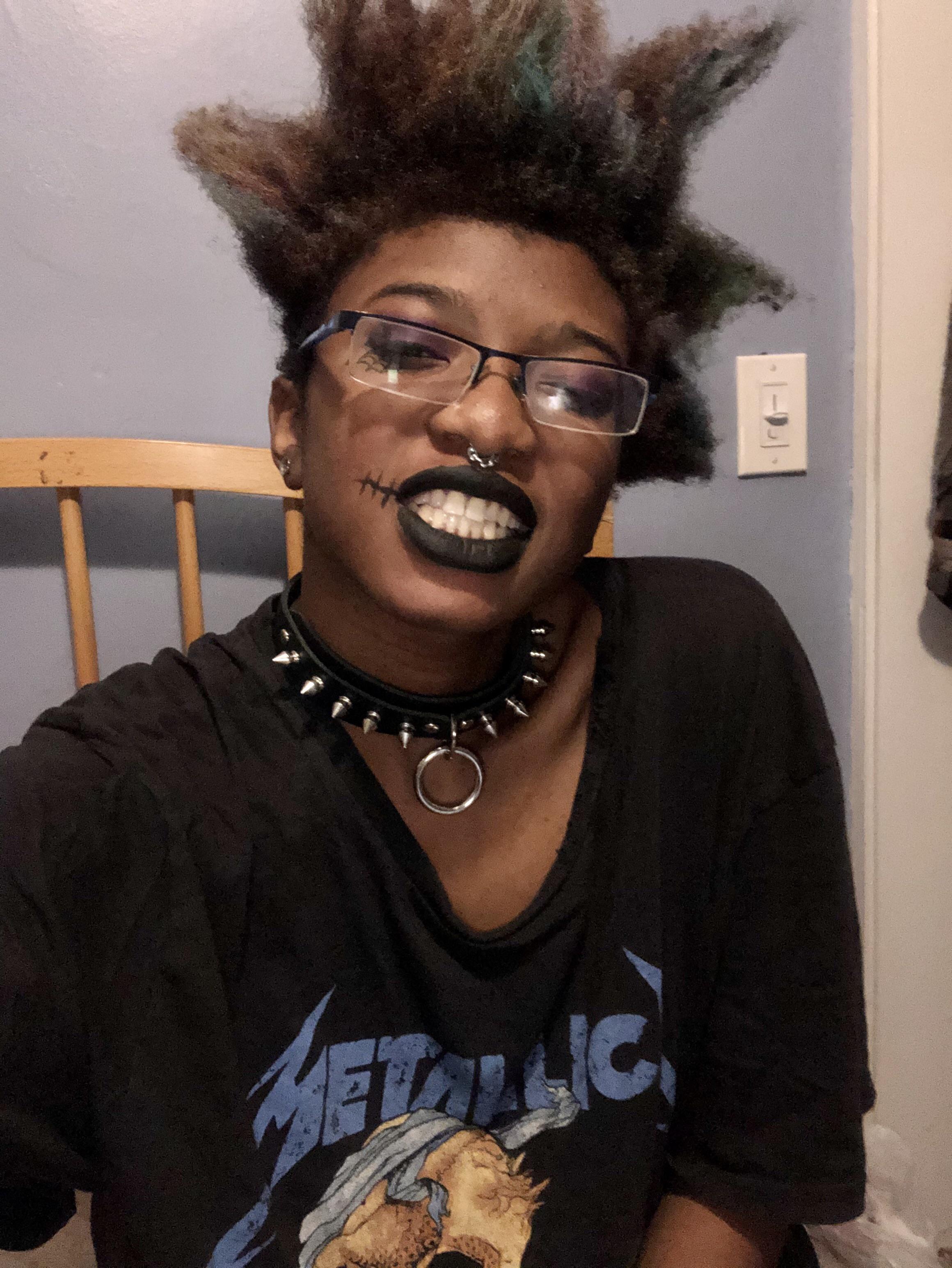 when i tried to spike up my curly natural hair :D | Scrolller
